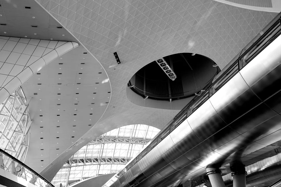 Incheon airport train station interior for AREX airport train travel