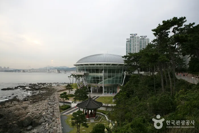 Dongbaekseom Island walking area near Haeundae hotels in Busan