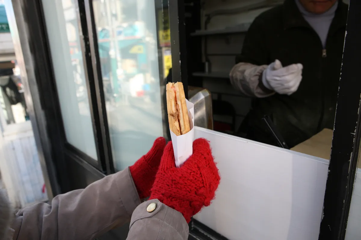 Street food on Hongdae street near Seoul hotels