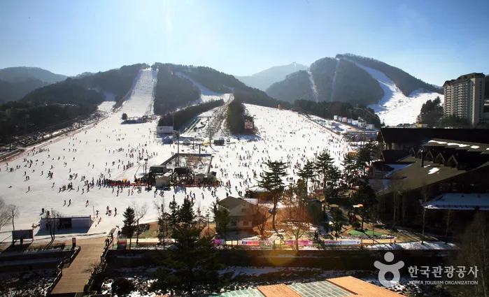 Yongpyong ski resort area for Pyeongchang resort hotels