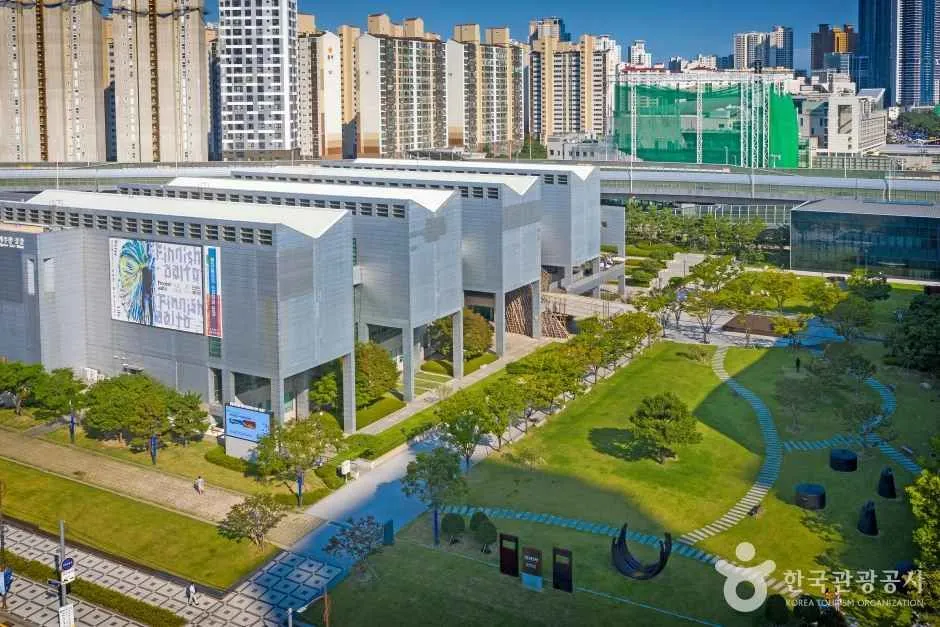 Exhibition area at Busan Museum of Art in Haeundae for an indoor Busan route