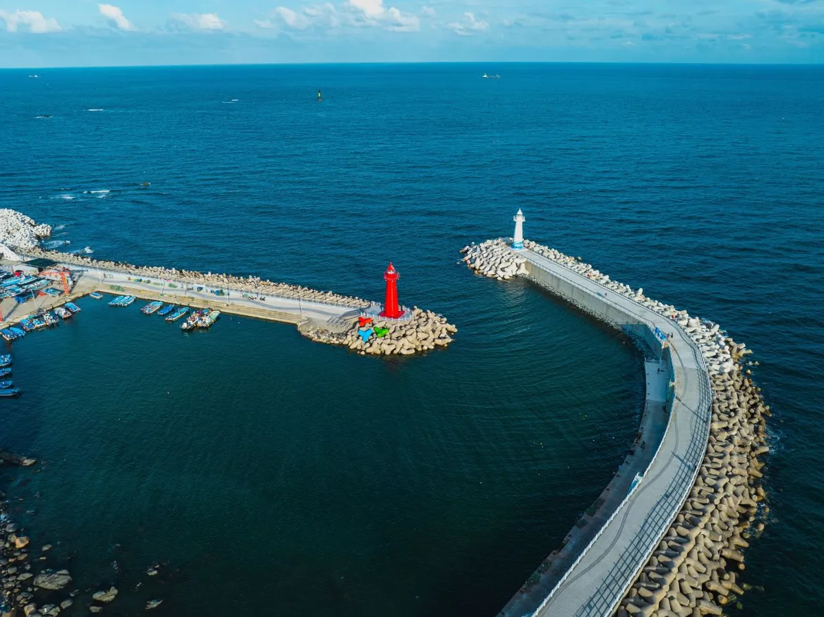 Haeundae coastal area near Busan shopping routes