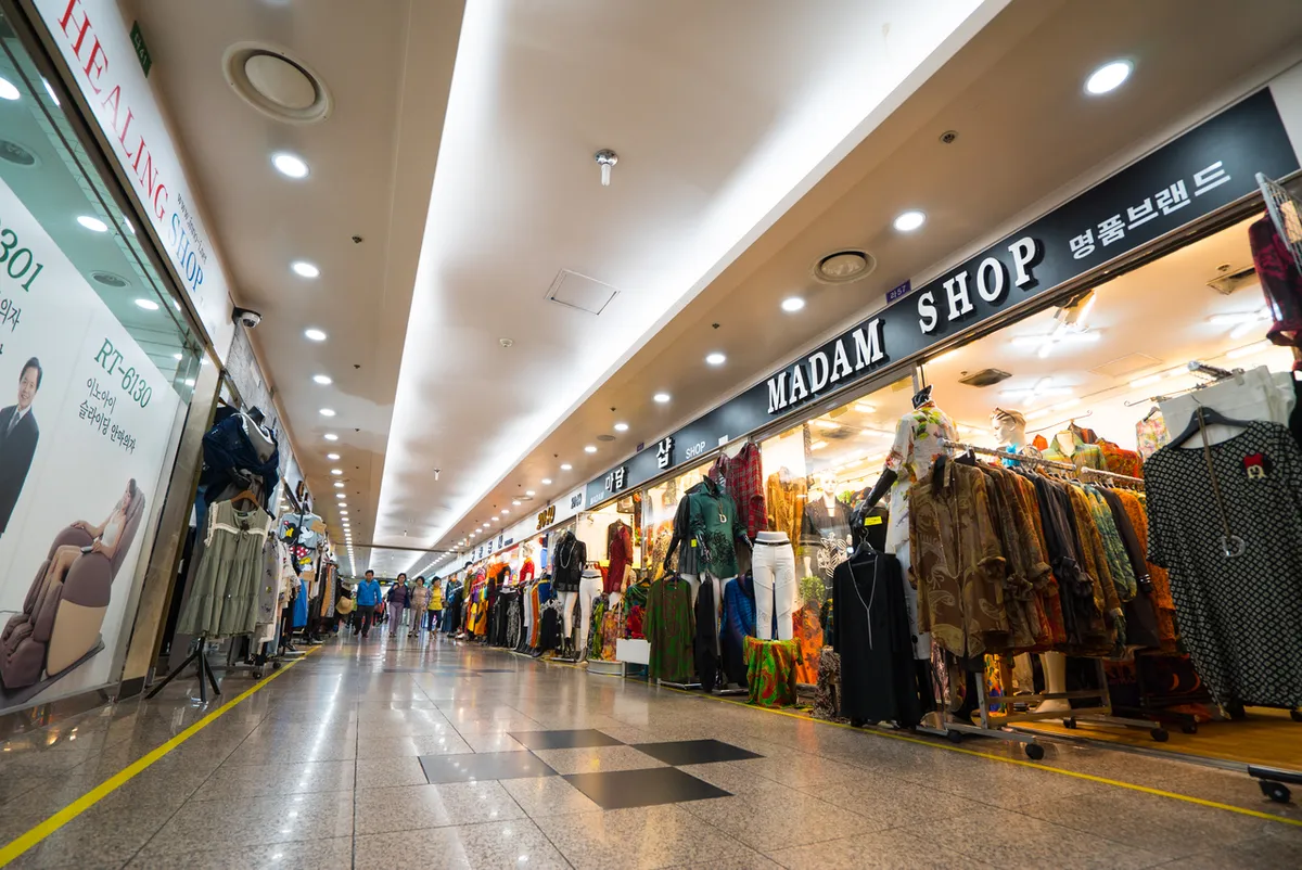 Seomyeon Underground Shopping Center in Busan for cosmetics shopping