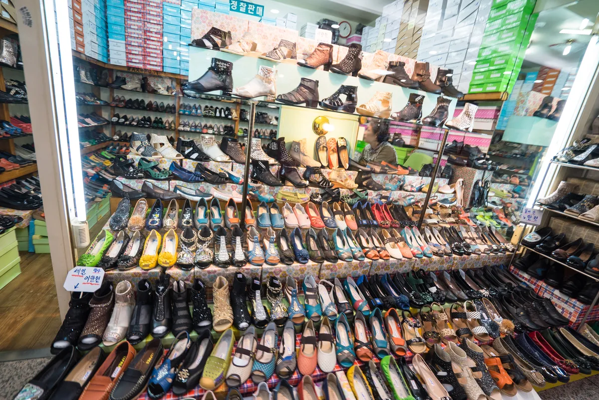 Shops inside Seomyeon Underground Shopping Center in Busan