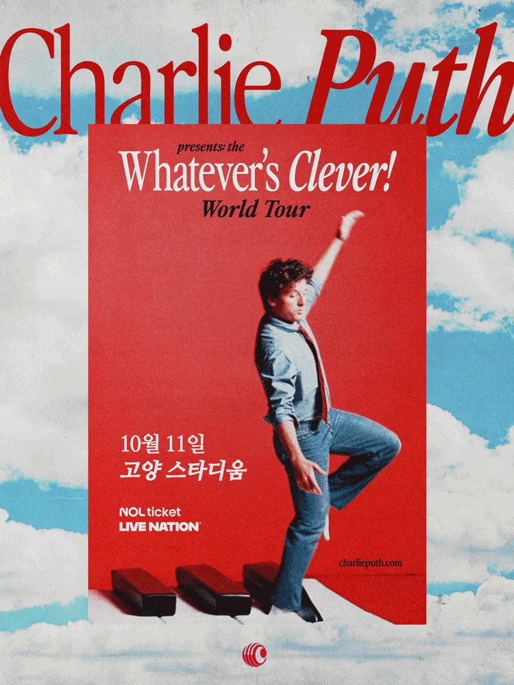 Charlie Puth Whatever's Clever World Tour in Seoul poster