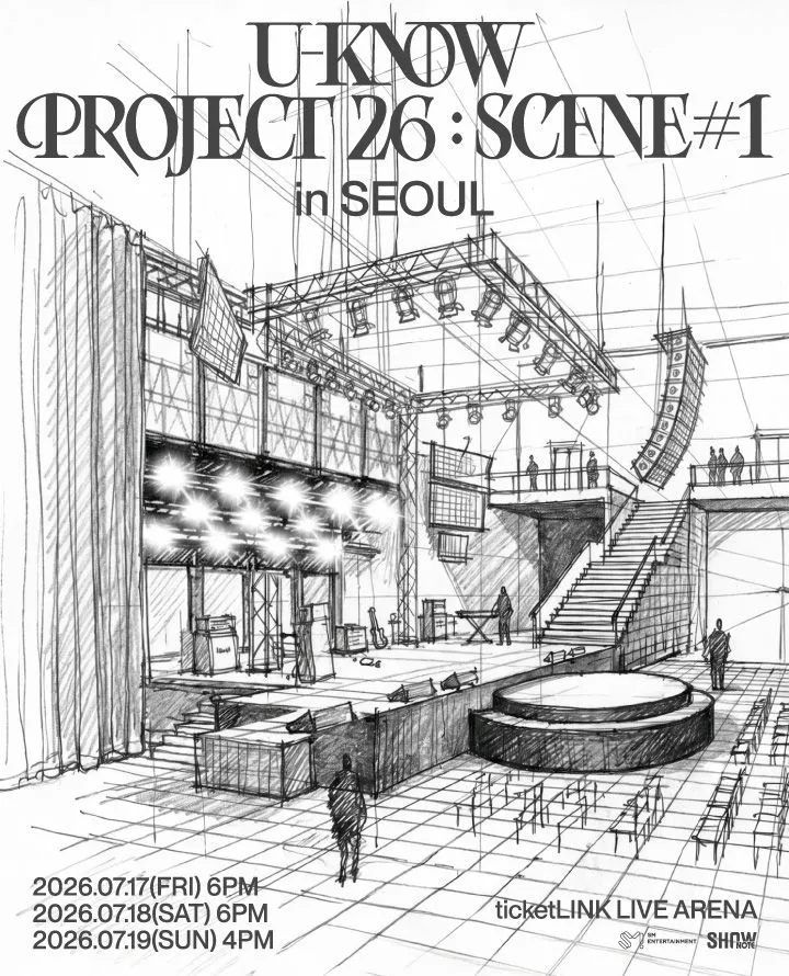 Official poster for U-KNOW PROJECT 26: SCENE#1 [서울] in the K-Pop Concerts in Korea July 2026 guide