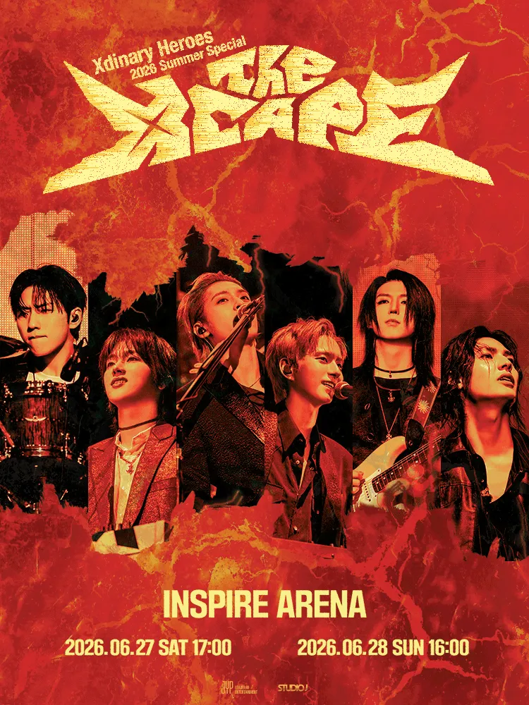 Official poster for Xdinary Heroes Summer Special The Xcape Incheon June 2026 concert