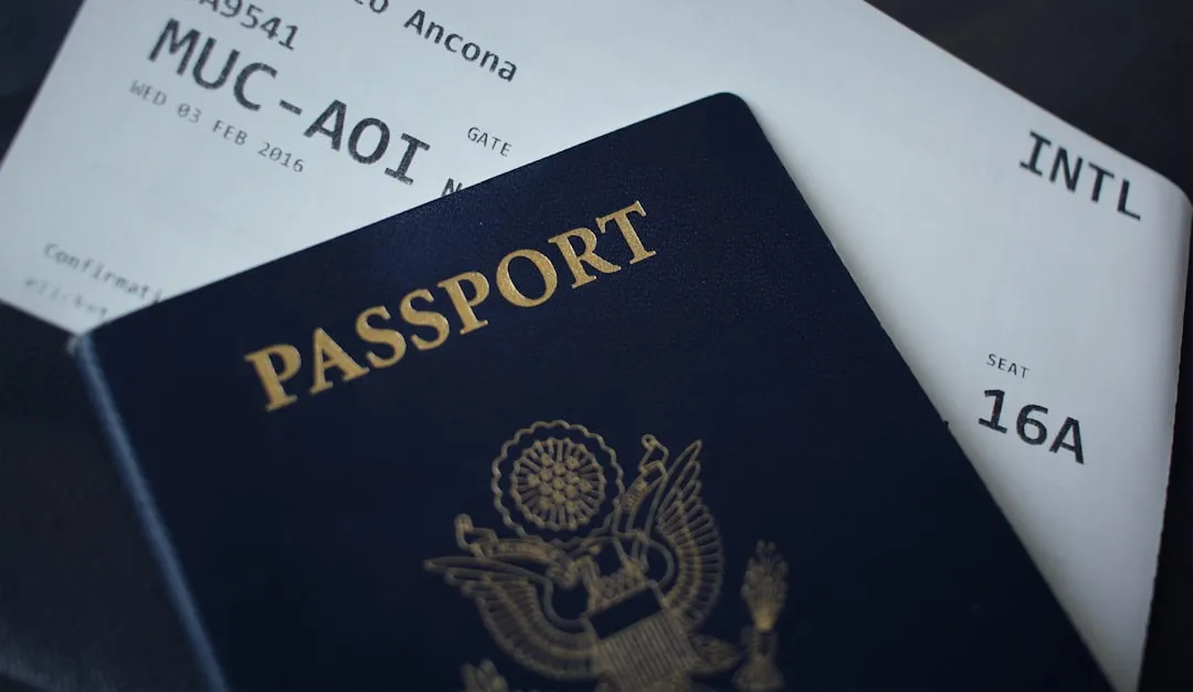 Passport and travel papers for Korea customs declaration guide