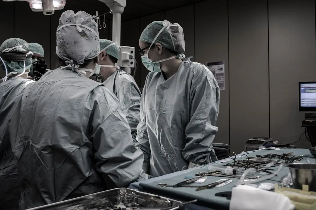 Medical staff in hospital corridor for tourist hospital visit in Korea