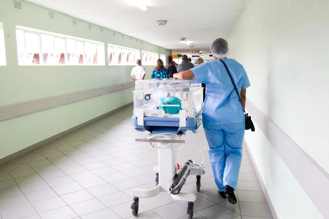 Hospital corridor for emergency medical care in Korea