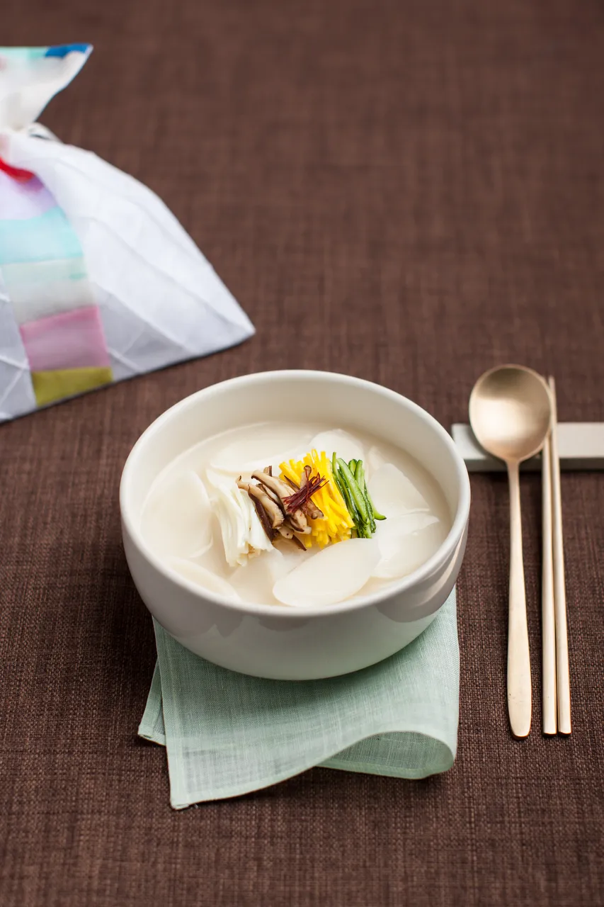 Tteokguk rice cake soup for Seollal in Korea public holidays 2026