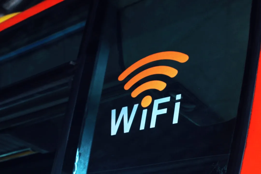 Wi-Fi sign on public transport for Korea pocket Wi-Fi travel connection