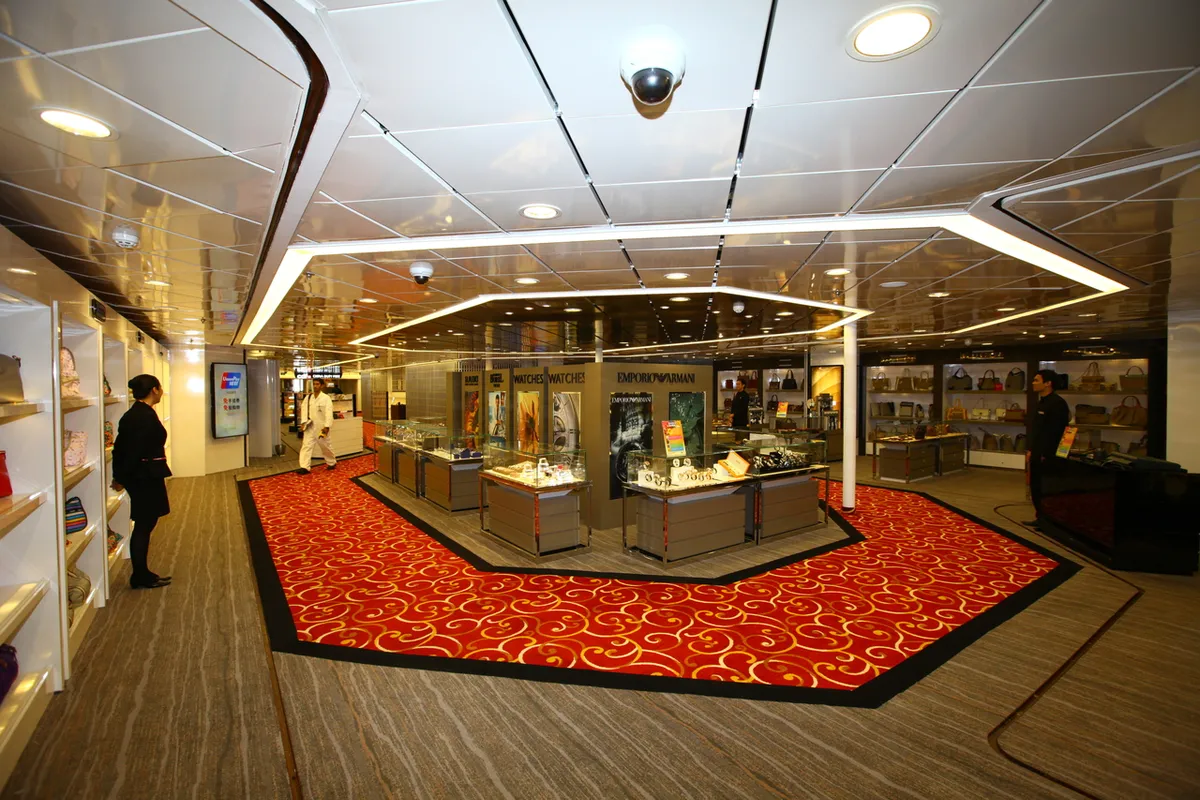 Jeju cruise terminal duty-free shopping area related to Korea tax refund and duty-free rules