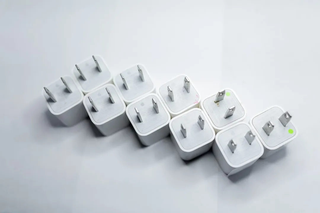 Smartphone power adapter and cable for Korea travel adapter checklist