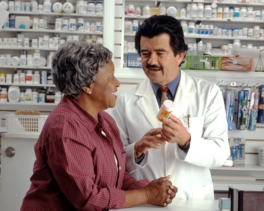 Pharmacist consultation counter for pharmacy help in Korea