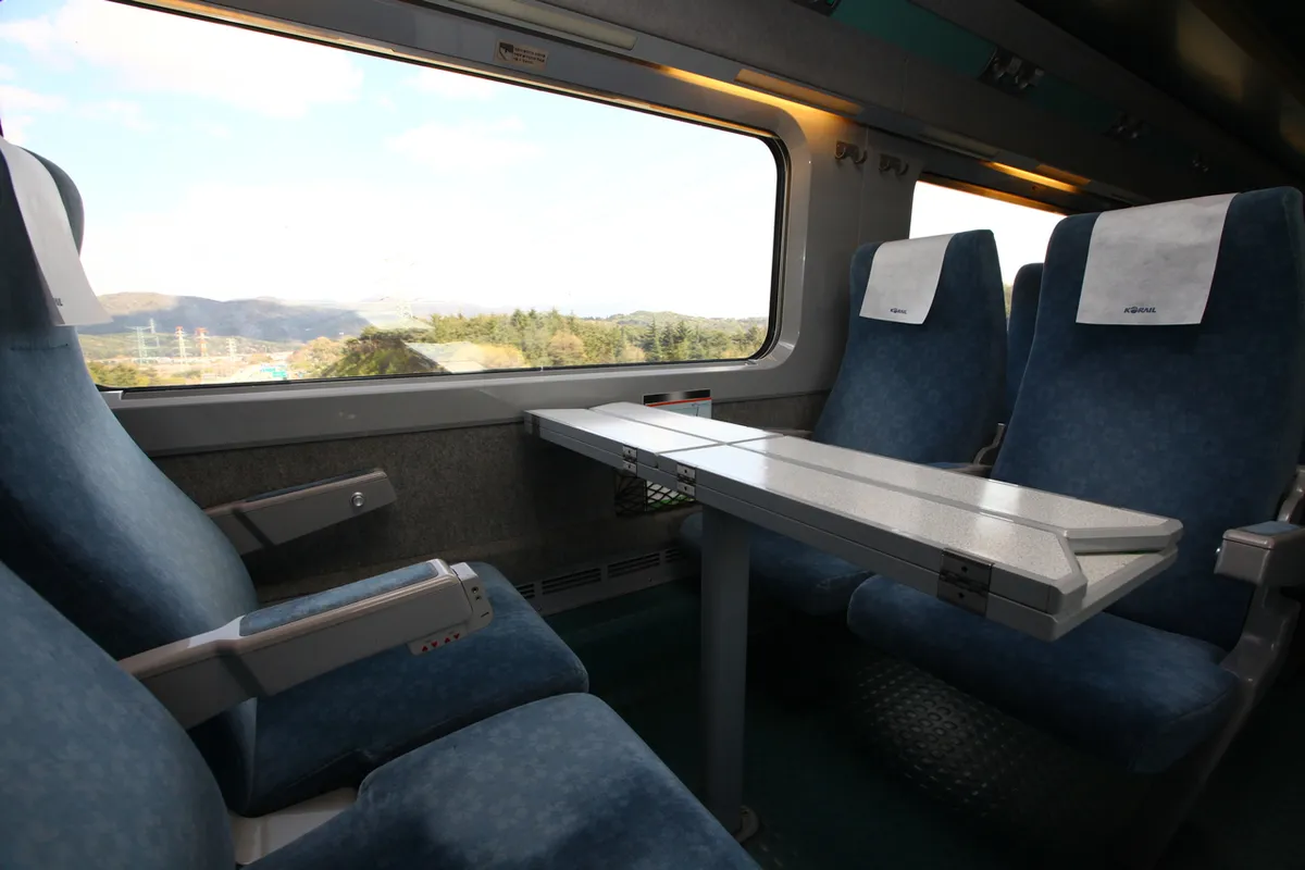KTX train platform for Korea intercity train travel guide