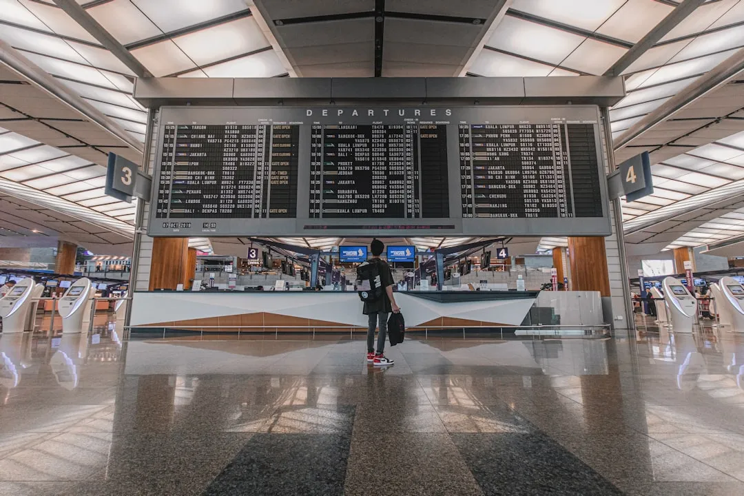 Travel guide pages for passport safety checklist in Korea