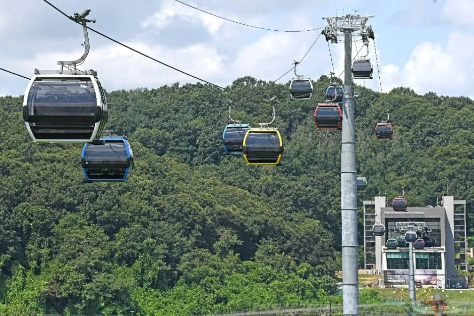 Paju Imjingak Peace Gondola cabin near the DMZ area