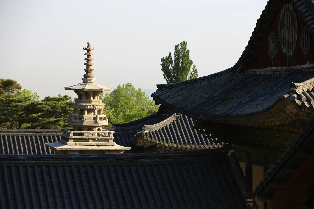 Bulguksa Temple area near Gyeongju hotel routes
