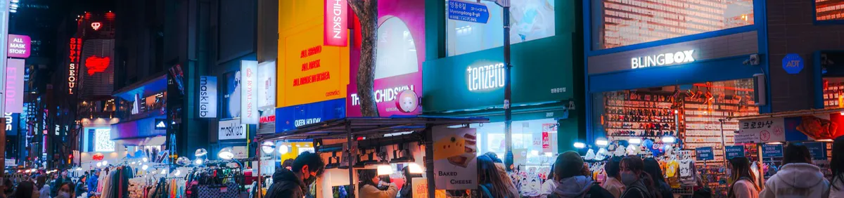 Shopping in Korea — Myeongdong street markets, K-beauty stores and traditional crafts